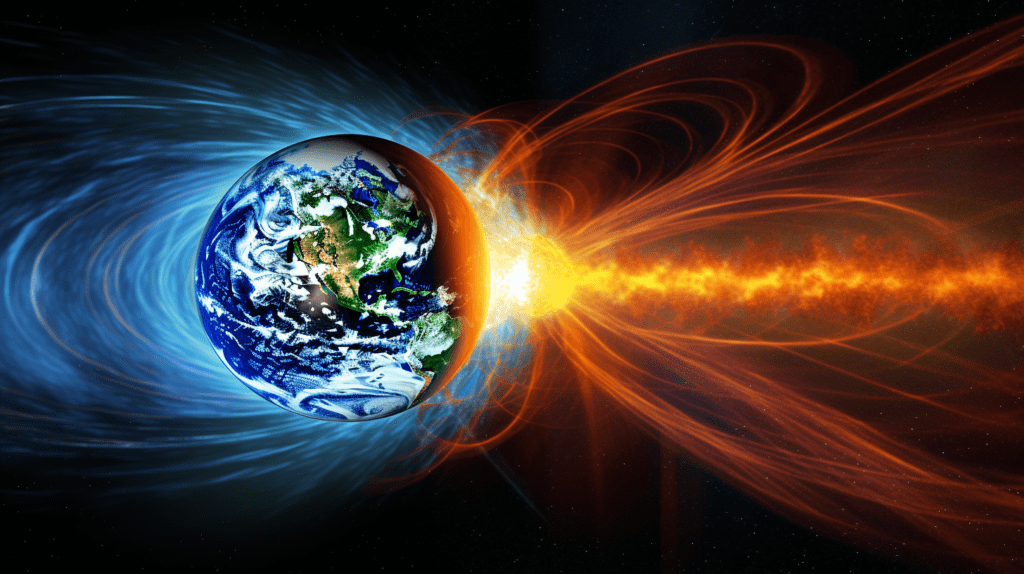 The dynamics of solar wind and its impact on Earth, a subject of Aditya L1's research.